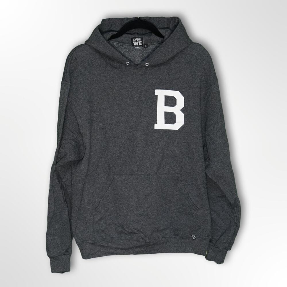 Breezy Excursion BEST Charcoal Hoodie Mens L Grey Pullover
